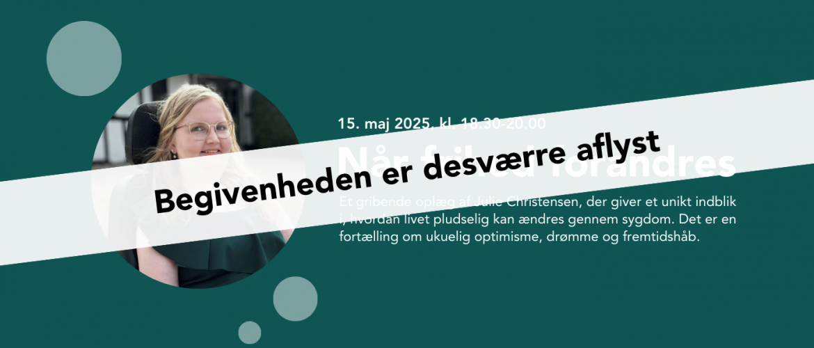 Når frihed forandres · Oplæg med Julie Christensen
